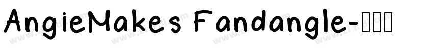AngieMakes Fandangle字体转换